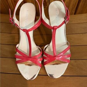 Franco Sarto Women's Pink Strappy Sandals